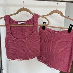 Zara Crochet Skirt and Top Set